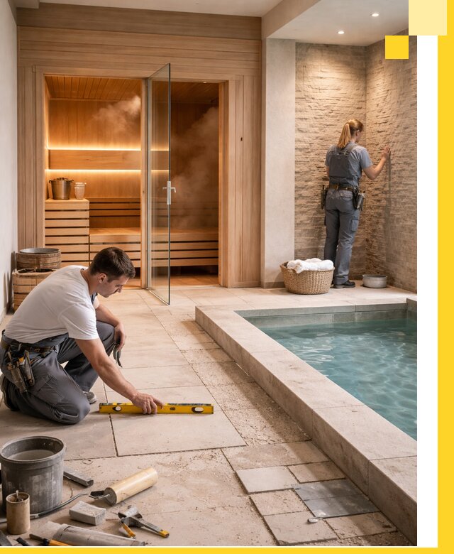 Комплексный дизайн и отделка интерьеров SPA под ключ в Сестрорецке